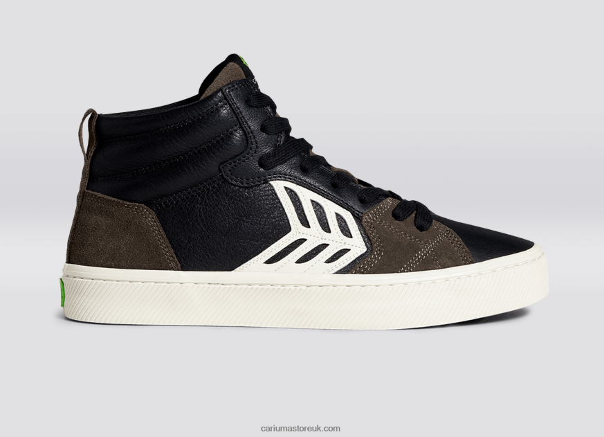 Black Premium Leather/Ivory Men 0ZLD04147 Cariuma