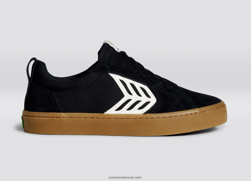 All Black Gum/Ivory Men 0ZLD04131 Cariuma
