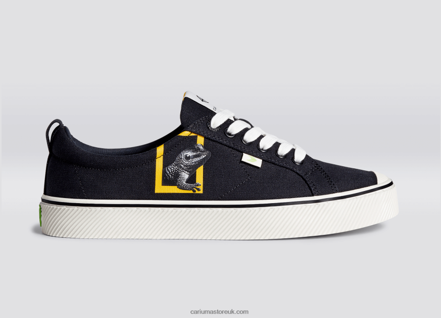 National Geographic Gecko Black Canvas Men 0ZLD0486 Cariuma