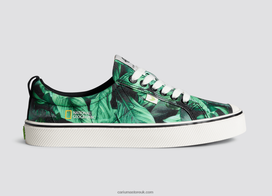 National Geographic Peace Lily Green Canvas Men 0ZLD0428 Cariuma