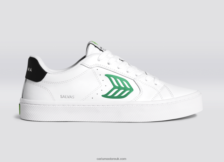 White LWG Leather/Green Men 0ZLD04101 Cariuma