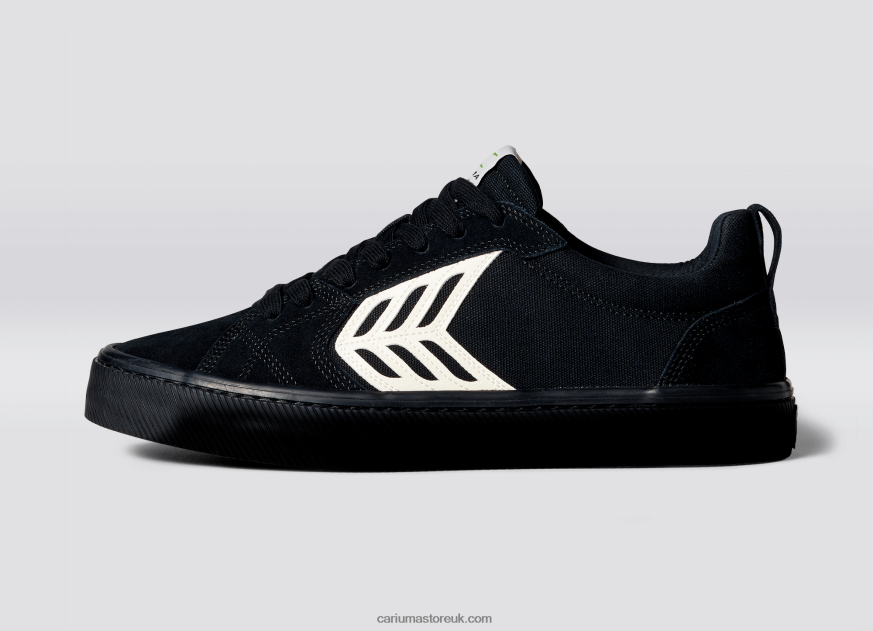 Left foot(Single Shoe)-All Black/Ivory Men 0ZLD04150 Cariuma