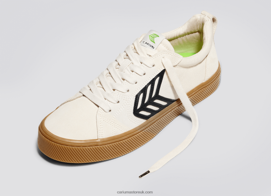 Left foot(Single Shoe)-Off-White Vintage Gum/Black Men 0ZLD04152 Cariuma