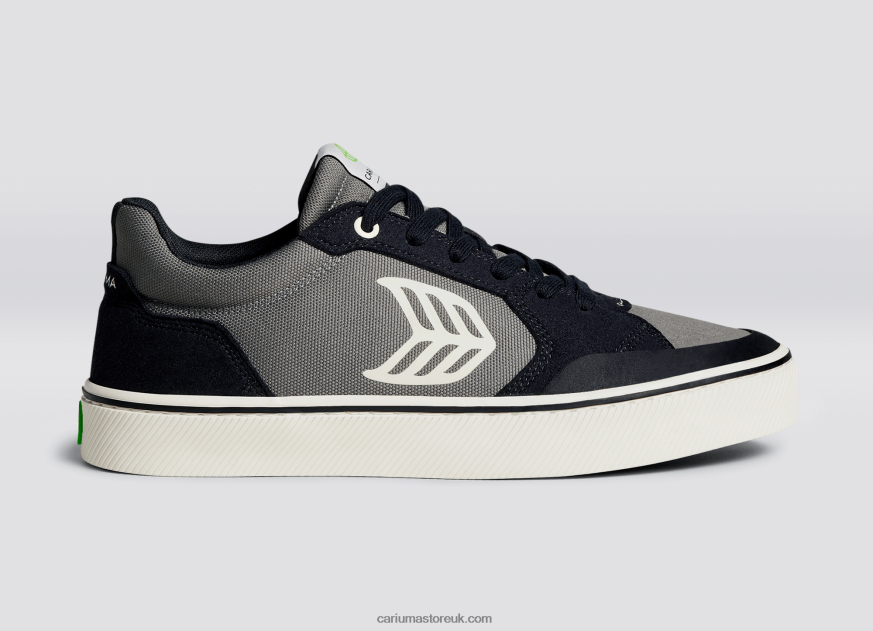 Black & Charcoal Grey/Ivory Men 0ZLD04118 Cariuma