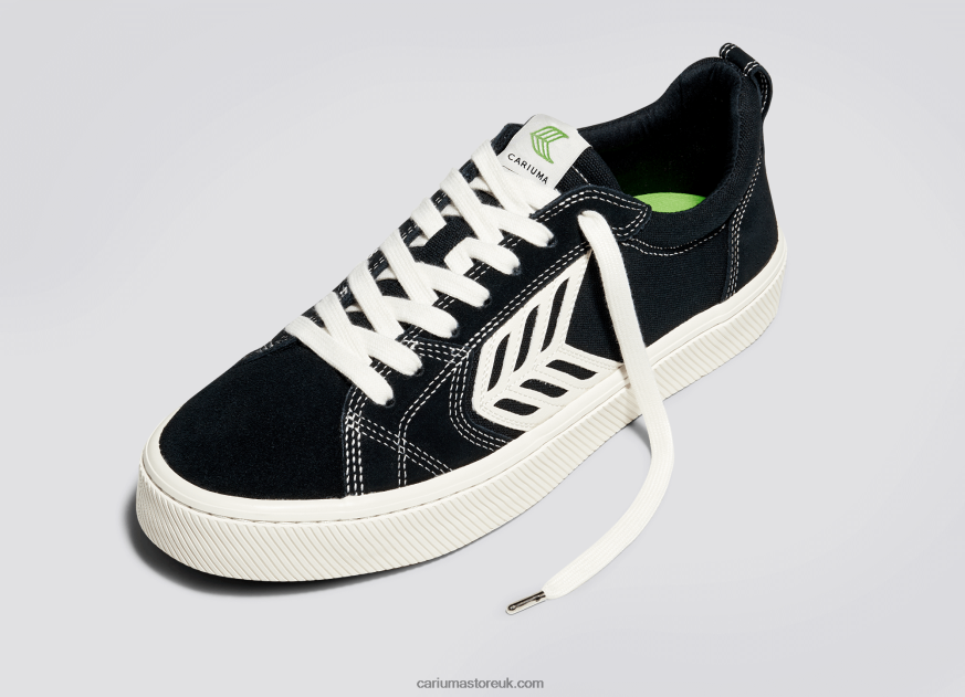 Left foot(Single Shoe)-Black Contrast/Ivory Women 0ZLD04366 Cariuma